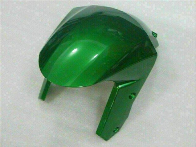 Lojas Carenagens Moto Kawasaki ZX10R 2008-2010 - Preto Brilhante Verde Chama