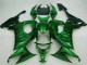 Lojas Carenagens Moto Kawasaki ZX10R 2008-2010 - Preto Brilhante Verde Chama