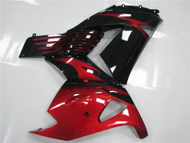Lojas Carenagens Moto Kawasaki ZX14R ZZR1400 2006-2011 - Vermelho Preto