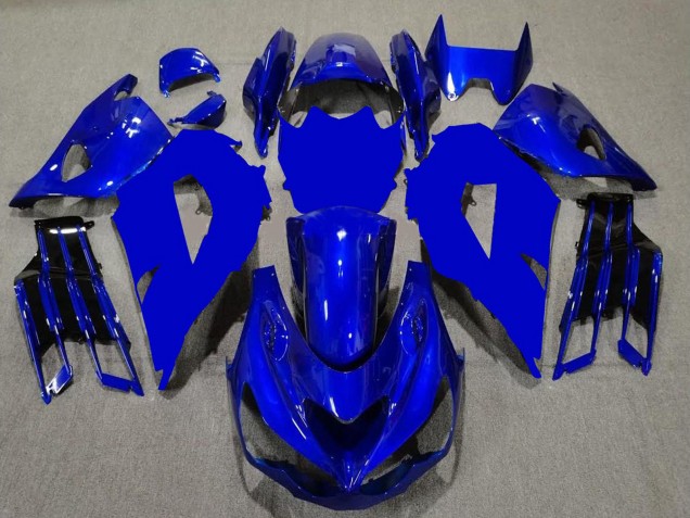 Lojas Carenagens Moto Kawasaki ZX14R ZZR1400 2012-2024 - Azul Preto