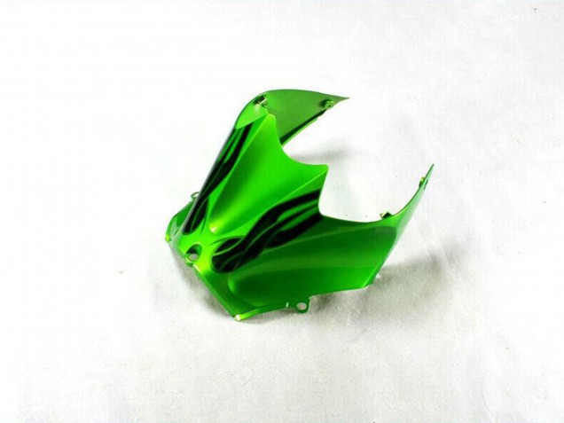 Lojas Carenagem Moto Kawasaki ZX14R ZZR1400 2012-2024 - Verde Preto Brilhante
