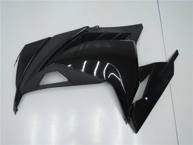 Lojas Carenagens Moto Kawasaki Ninja 300 EX300R 2013-2024 - Preto Brilhante Preto Fosco