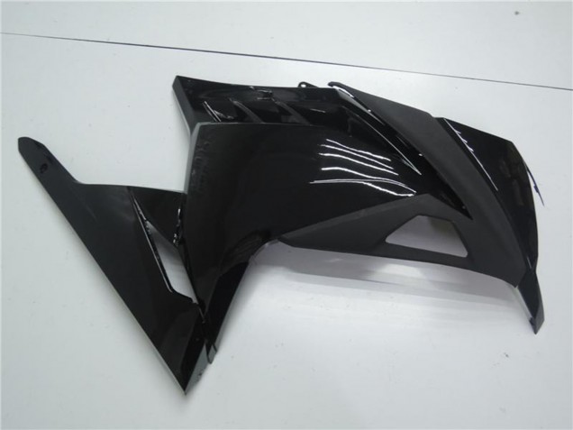 Lojas Carenagens Moto Kawasaki Ninja 300 EX300R 2013-2024 - Preto Brilhante Preto Fosco