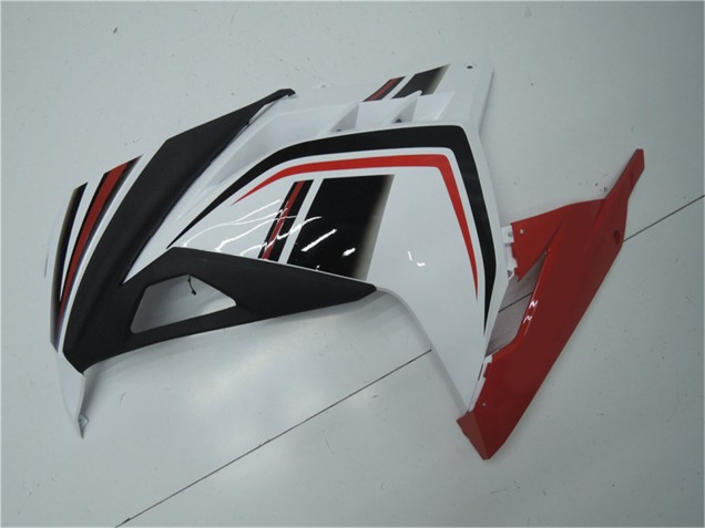 Lojas Carenagens Moto Kawasaki Ninja 300 EX300R 2013-2024 - Branco Vermelho Preto