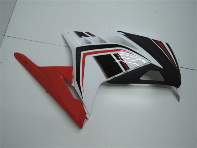 Lojas Carenagens Moto Kawasaki Ninja 300 EX300R 2013-2024 - Branco Vermelho Preto