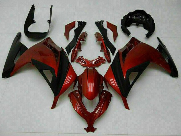 Lojas Carenagens Moto Kawasaki Ninja 300 EX300R 2013-2024 - Vermelho Preto