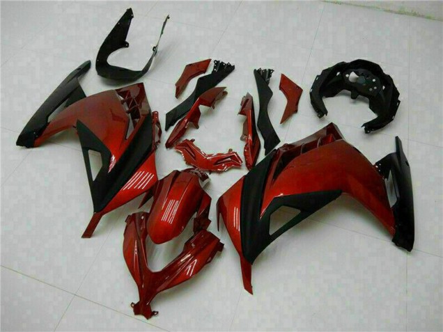 Lojas Carenagens Moto Kawasaki Ninja 300 EX300R 2013-2024 - Vermelho Preto