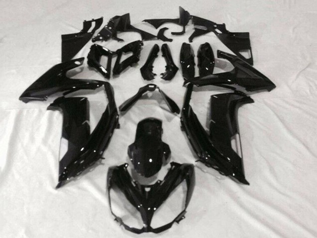 Lojas Carenagens Moto Kawasaki EX650 2012-2016 - Preto Brilhante