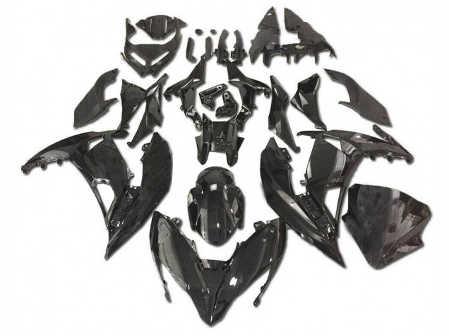 Lojas Carenagens Moto Kawasaki EX650 2017-2019 - Preto Brilhante