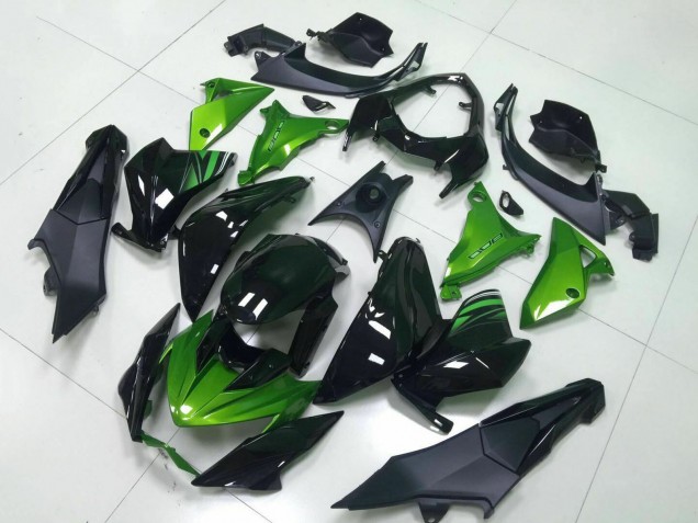 Lojas Carenagem Moto Kawasaki Z800 2013-2018 - Verde Preto Brilhante