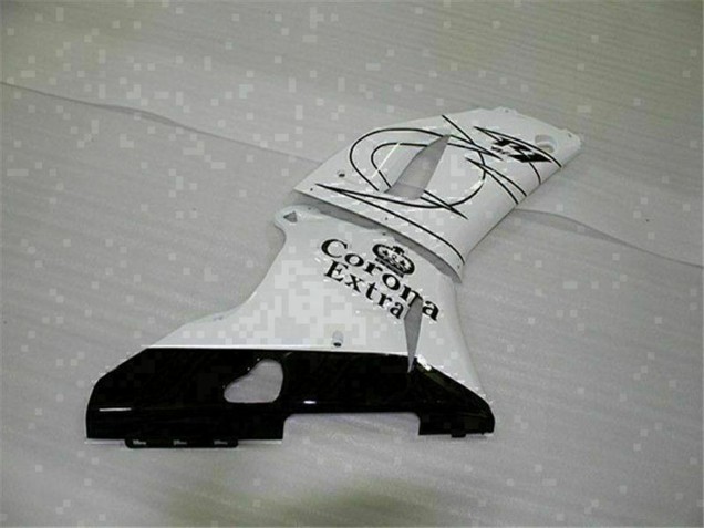 Lojas Carenagens Moto Yamaha YZF R1 2000-2001 - Branco Preto Corona Extra