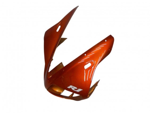 Lojas Carenagens Moto Yamaha YZF R1 2002-2003 - Laranja Preto Fosco