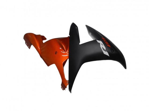Lojas Carenagens Moto Yamaha YZF R1 2002-2003 - Laranja Preto Fosco