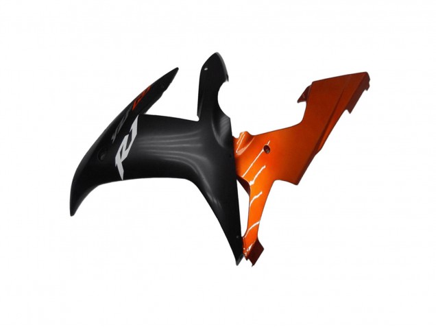 Lojas Carenagens Moto Yamaha YZF R1 2002-2003 - Laranja Preto Fosco