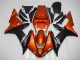 Lojas Carenagens Moto Yamaha YZF R1 2002-2003 - Laranja Preto Fosco
