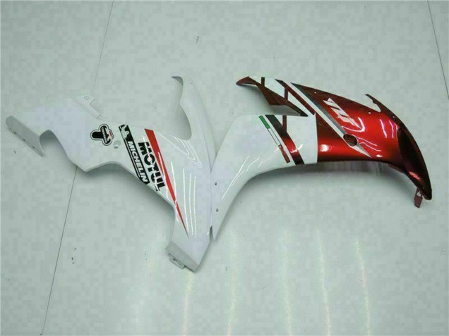 Lojas Carenagens Moto Yamaha YZF R1 2004-2006 - Branco Vermelho Amarelo Motul 46