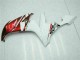 Lojas Carenagens Moto Yamaha YZF R1 2004-2006 - Branco Vermelho Amarelo Motul 46