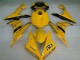 Lojas Carenagens Moto Yamaha YZF R1 2004-2006 - Amarelo Preto Brilhante Dunlop 50
