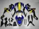 Lojas Carenagens Moto Yamaha YZF R1 2007-2008 - Azul Amarelo Preto Tubarão