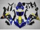 Lojas Carenagens Moto Yamaha YZF R1 2007-2008 - Azul Amarelo Preto Tubarão