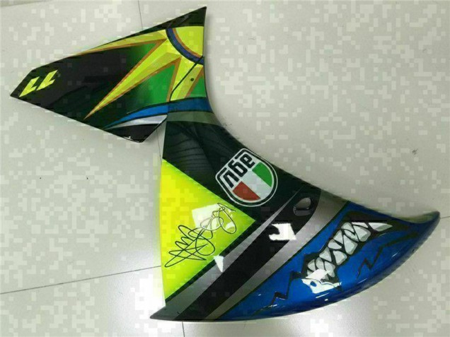 Lojas Carenagens Moto Yamaha YZF R1 2009-2011 - Azul Amarelo Tubarão
