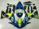 Lojas Carenagens Moto Yamaha YZF R1 2009-2011 - Azul Amarelo Tubarão