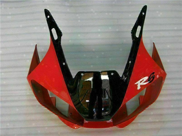 Lojas Carenagem Moto Yamaha YZF R6 1998-2002 - Branco Vermelho Preto Brilhante