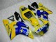 Lojas Carenagens Moto Yamaha YZF R6 1998-2002 - Amarelo Azul Branco Camelo Motul
