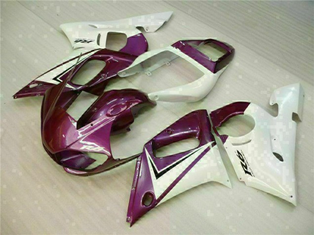 Lojas Carenagens Moto Yamaha YZF R6 1998-2002 - Branco Roxo