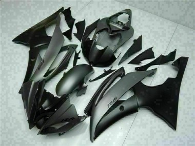 Lojas Carenagens Moto Yamaha YZF R6 2008-2016 - Cinzento Preto Fosco