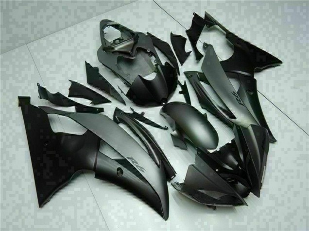 Lojas Carenagens Moto Yamaha YZF R6 2008-2016 - Cinzento Preto Fosco