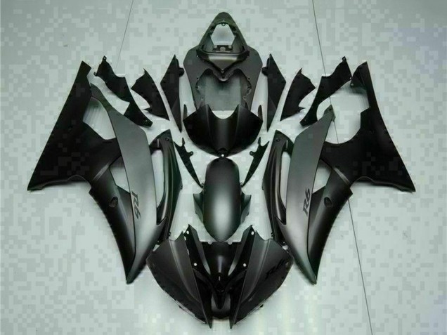 Lojas Carenagens Moto Yamaha YZF R6 2008-2016 - Cinzento Preto Fosco