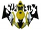 Lojas Carenagens Moto Yamaha YZF R6 2008-2016 - Amarelo Branco Preto Brilhante