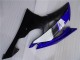 Lojas Carenagens Moto Yamaha YZF R6 2008-2016 - Branco Azul Preto Fosco