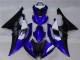 Lojas Carenagens Moto Yamaha YZF R6 2008-2016 - Branco Azul Preto Fosco