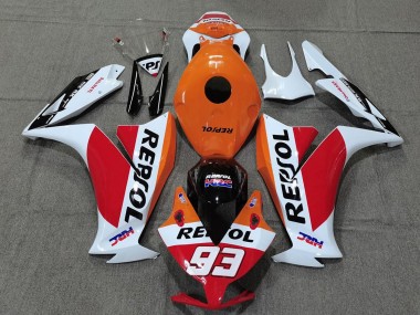 Lojas Carenagens Moto Honda CBR1000RR 2012-2016 - Branco Laranja Vermelho Preto Brilhante HRC Repsol 93