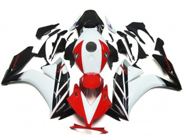 Lojas Carenagens Moto Honda CBR1000RR 2012-2016 - Branco Vermelho Preto Brilhante