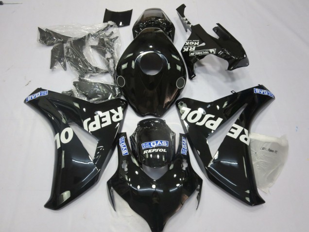 Lojas Carenagens Moto Honda CBR1000RR 2008-2011 - Preto Brilhante Azul Branco Repsol