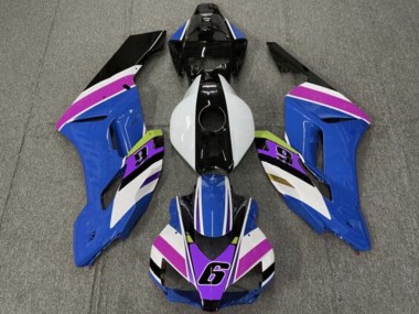 Lojas Carenagens Moto Honda CBR1000RR 2004-2005 - Branco Azul Roxo Amarelo Preto Brilhante 6