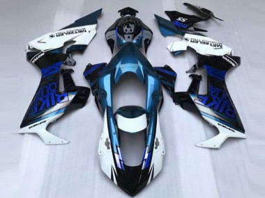 Lojas Carenagem Moto Honda CBR1000RR 2017-2023 - Branco Azul Preto Brilhante
