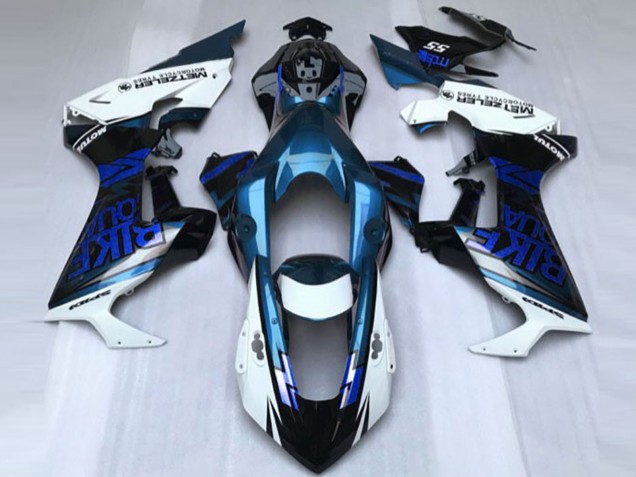 Lojas Carenagem Moto Honda CBR1000RR 2017-2023 - Branco Azul Preto Brilhante