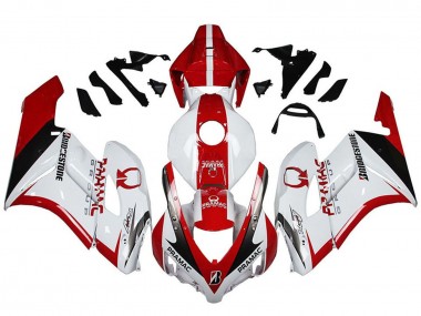 Lojas Carenagens Moto Honda CBR1000RR 2004-2005 - Branco Vermelho Preto Brilhante Pramac Bridgestone
