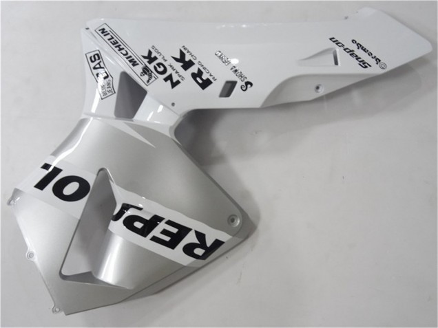 Lojas Carenagem Moto Honda CBR600RR 2003-2004 - Branco Prata Preto Repsol