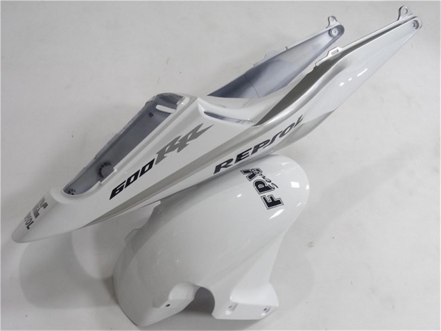 Lojas Carenagem Moto Honda CBR600RR 2003-2004 - Branco Prata Preto Repsol