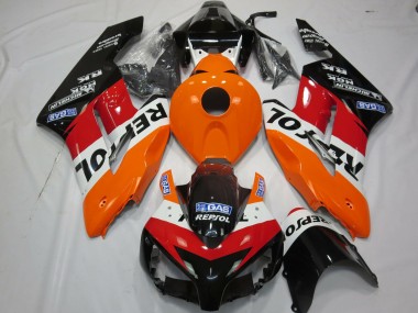 Lojas Kit Carenagens Moto Honda CBR1000RR 2004-2005 - Laranja Branco Vermelho Preto Brilhante Repsol