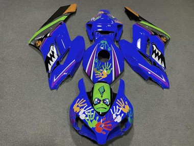 Lojas Carenagens Moto Honda CBR1000RR 2004-2005 - Azul Verde Laranja Preto Tubarão