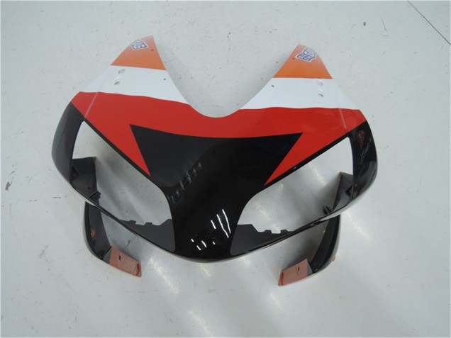Lojas Kits Carenagem Moto Honda CBR600RR 2003-2004 - Laranja Branco Vermelho Preto Brilhante Repsol