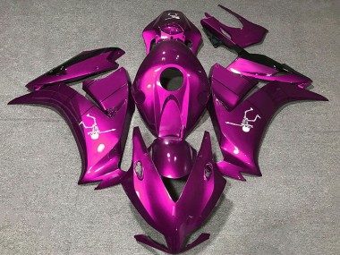 Lojas Carenagens Moto Honda CBR1000RR 2012-2016 - Rosa Profundo Preto Brilhante