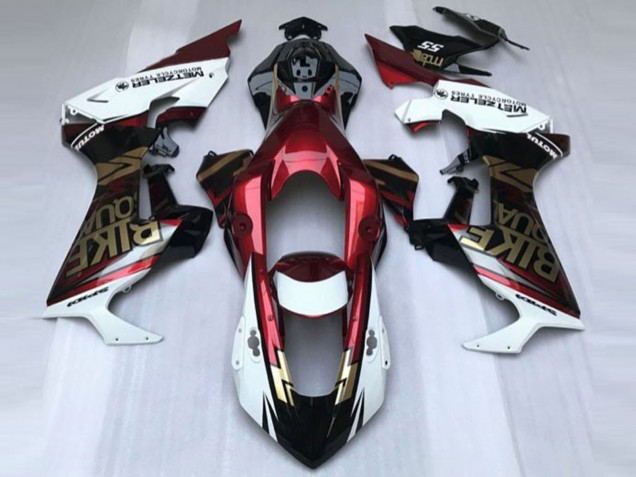 Lojas Carenagens Moto Honda CBR1000RR 2017-2024 - Branco Vermelho Profundo Preto Brilhante