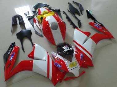 Lojas Carenagens Moto Honda CBR1000RR 2012-2016 - Branco Vermelho Amarelo Azul Ducati Estilo